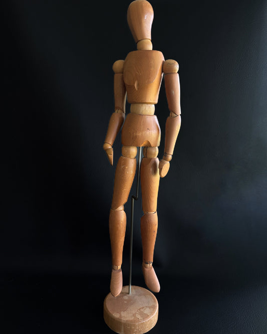 Vintage Wooden Artist's Figure