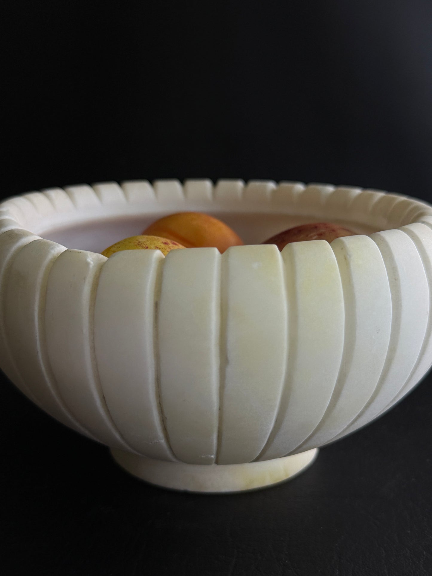 Vintage Italian Carved Alabaster Bowl