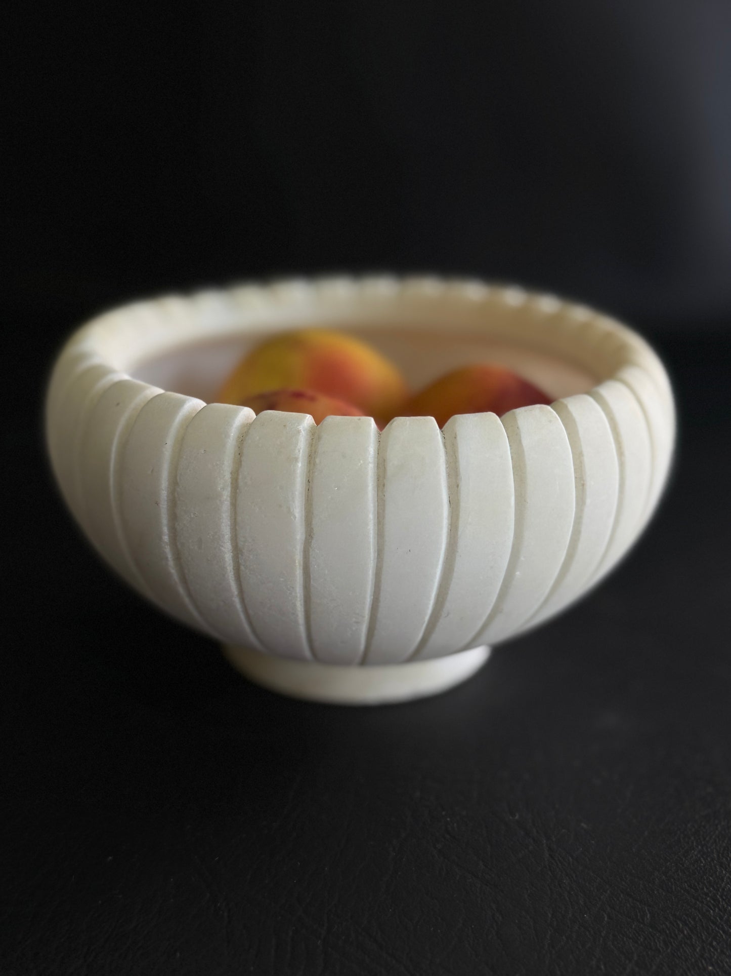 Vintage Italian Carved Alabaster Bowl